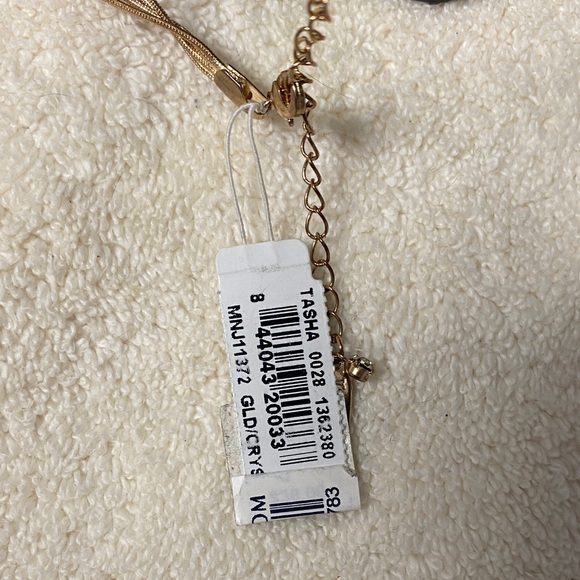 NWT Tasha Gold Crystal Multi-Layer Necklace - Picture 11 of 14